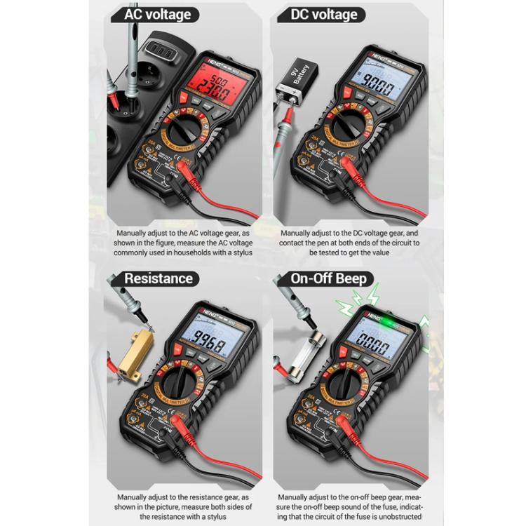 ANENG Intelligent Double Tube Anti-Burn Capacitor Multimeter