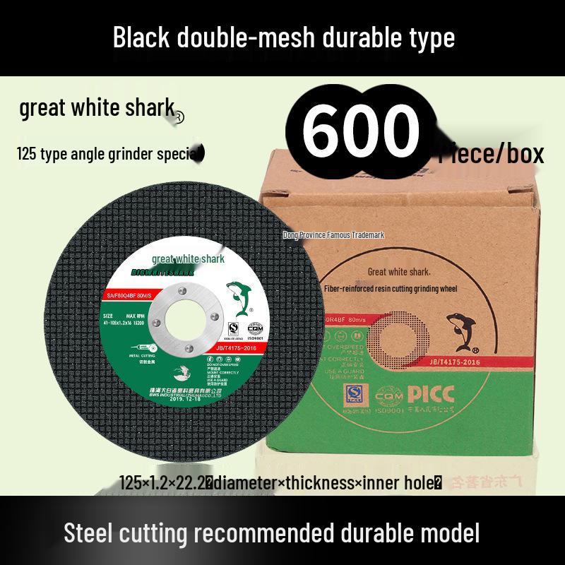 Great White Shark Angle Grinder: Stainless Steel Resin Cutting and Polishing Disc