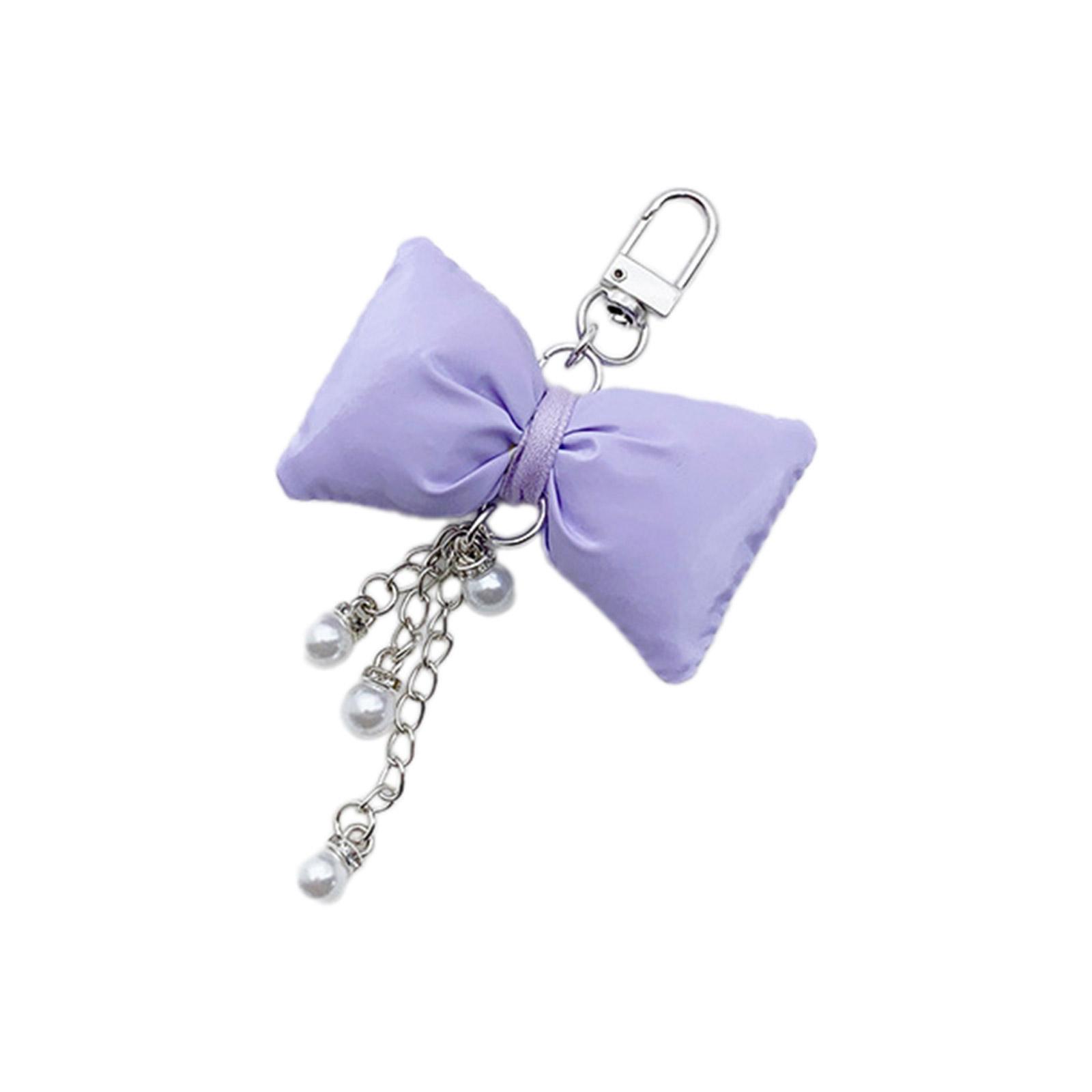 Брелок с жемчужной цепочкой и бантом — фото 11