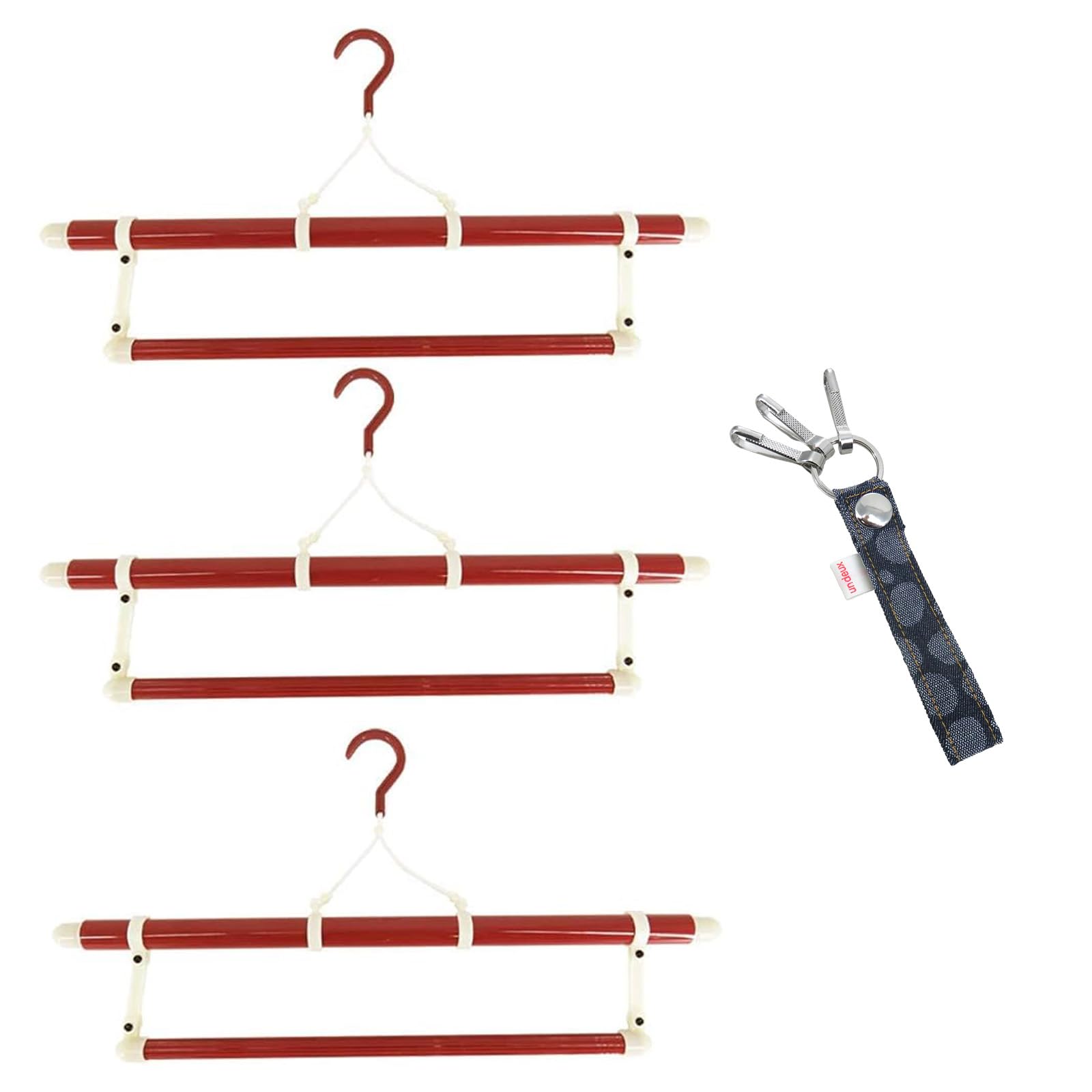 

ANS Japanese Clothing Hanger Set of with Obi Made in High Suitable for and 3 Foldable, (sash) Holder, Extendable, Japan, Quality. Kimono, Judo,