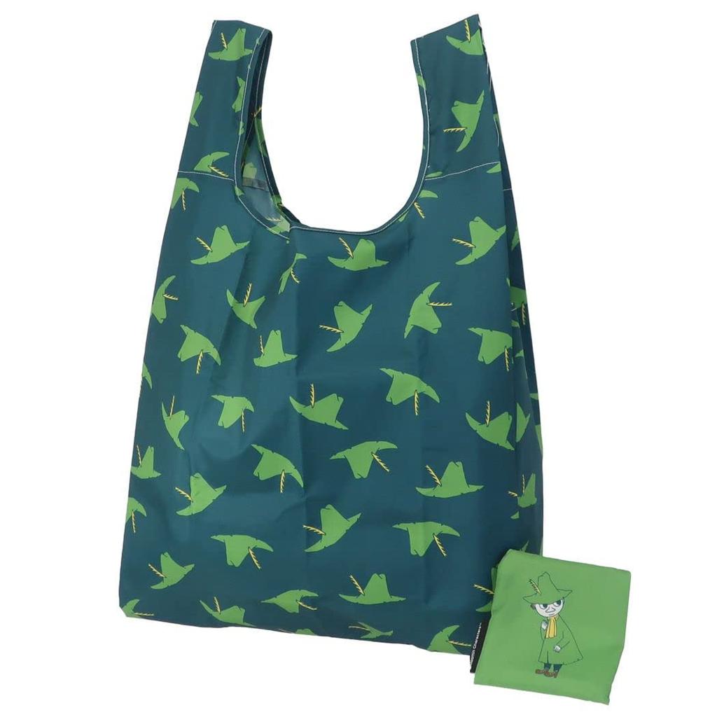 Marushin Eco Snufkin Icon Made with Recycled 1425020700 Bag, Moomin, Pattern, Polyester,