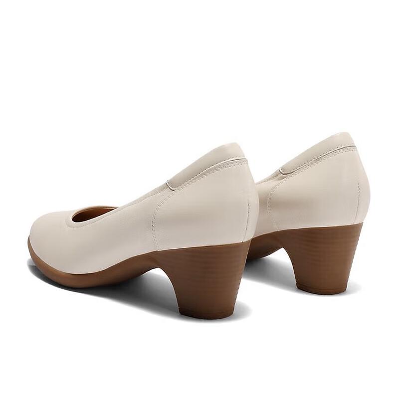 SENDA Women's Soft Block Heel Pumps 4UP01AQ5