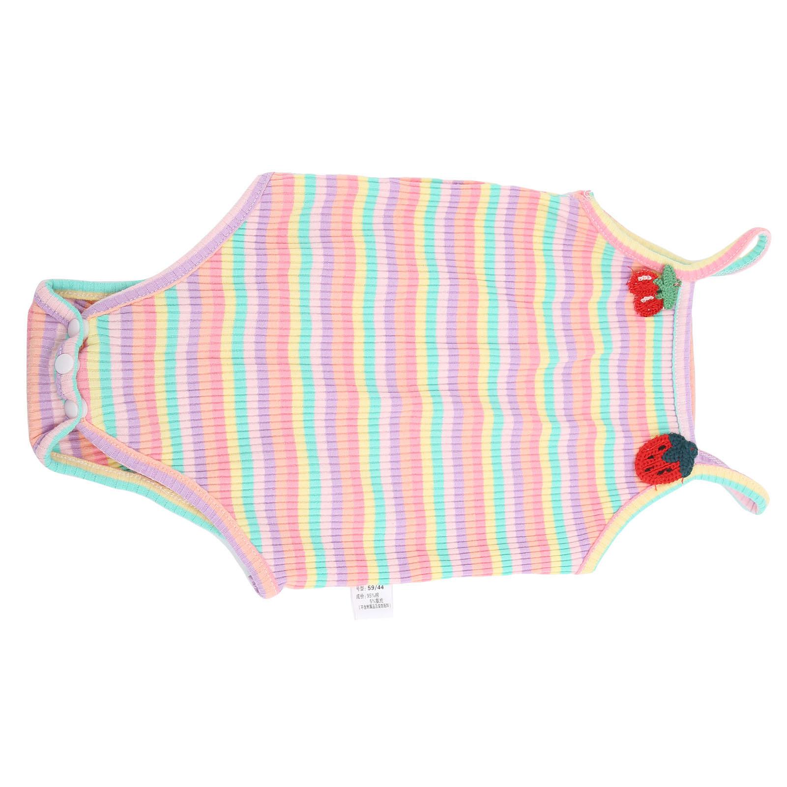 Newborn Baby Bodysuit   Sleeveless Striped Jumpsuit Infant Clothes for Baby Girl