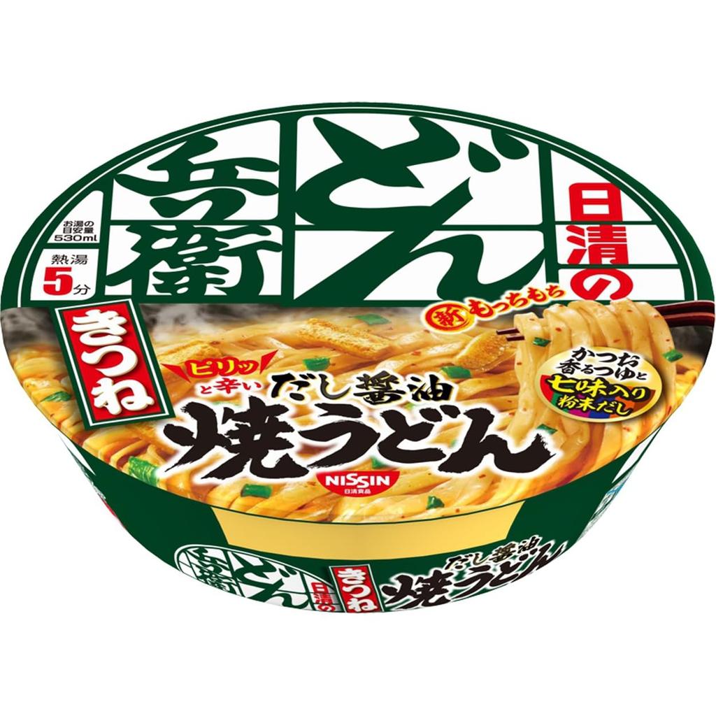 Donbei Kitsune Yaki Udon Dashi Soy by Nissin 105g x 12 cups (Spicy Sauce) Foods,