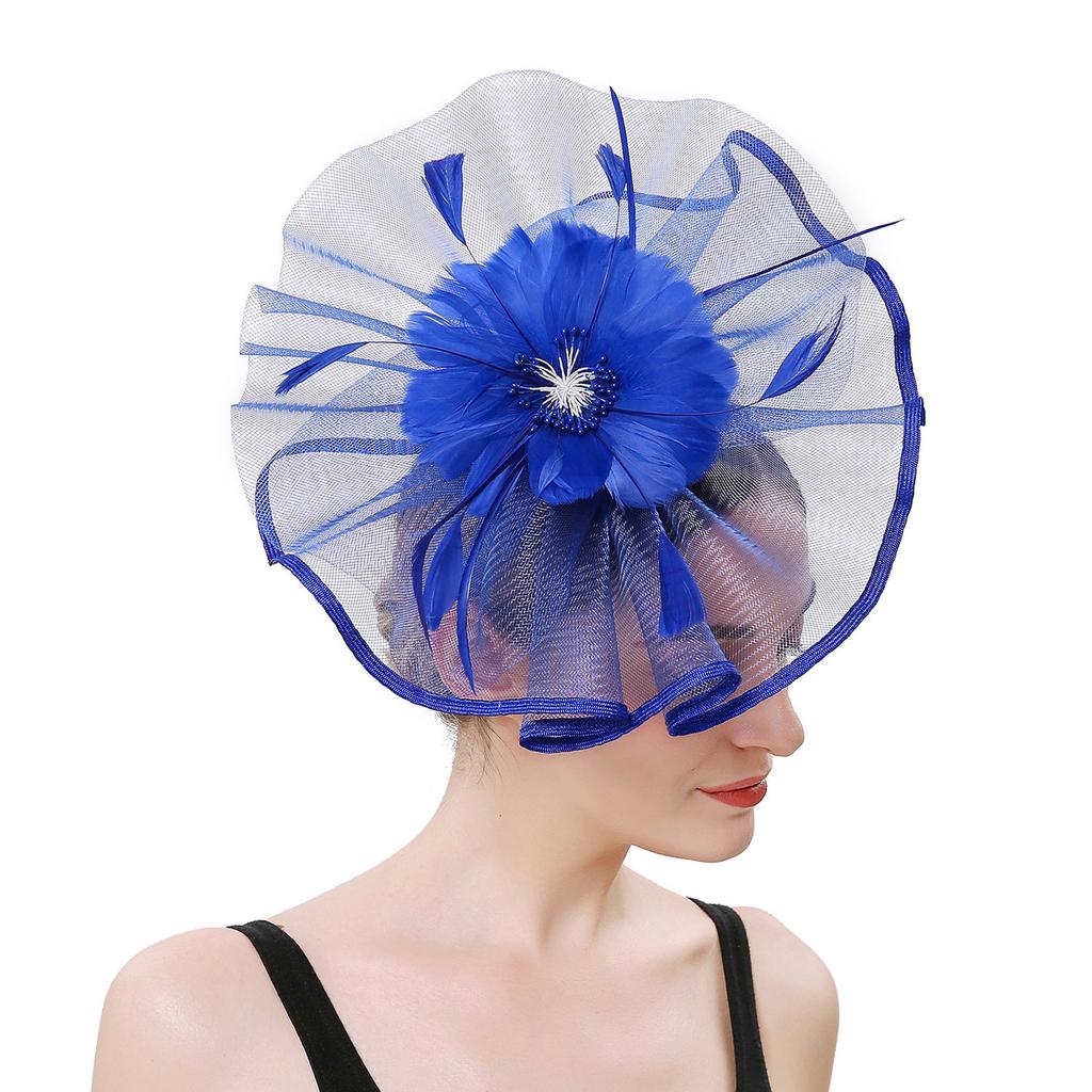 Women Girls Mesh Fascinators Hat Cocktail Party Headband  Wedding Hat