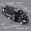 1:24 Scale School Bus Ambulance Police Car Models Toys Cars with Pull Back Light Sound Miniature Vehicle Children's Day Gifts