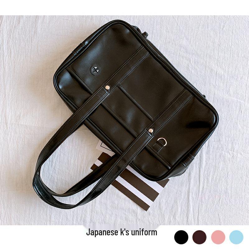 Japanese JK Uniform PU Bag: Student Handbag, Shoulder Bag, Briefcase, Backpack, and Travel Bag
