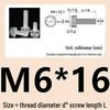 M3-M8 Hand-Tightened Transparent Acrylic Knurled Screw 