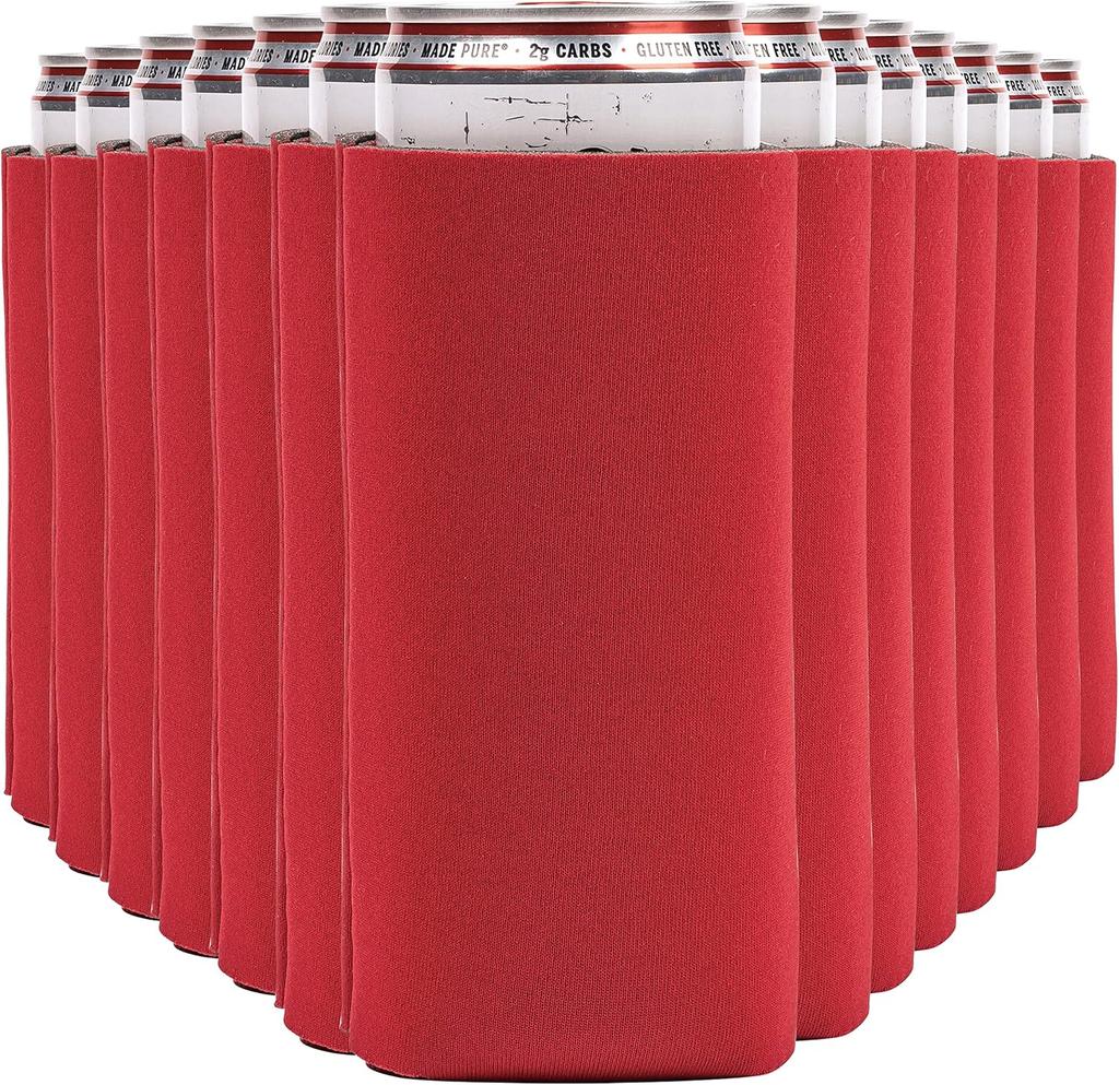 Beer Can Slim Cooler Sleeve for 330ml Bottles Insulated Neoprene Thermal Coozie Customized Bulk Wedding Coca Cola Soda Can Logo