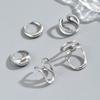 Wind Geometry Women's Ring Set, Premium Metal Twist Design Versatile Open Index Finger Ring