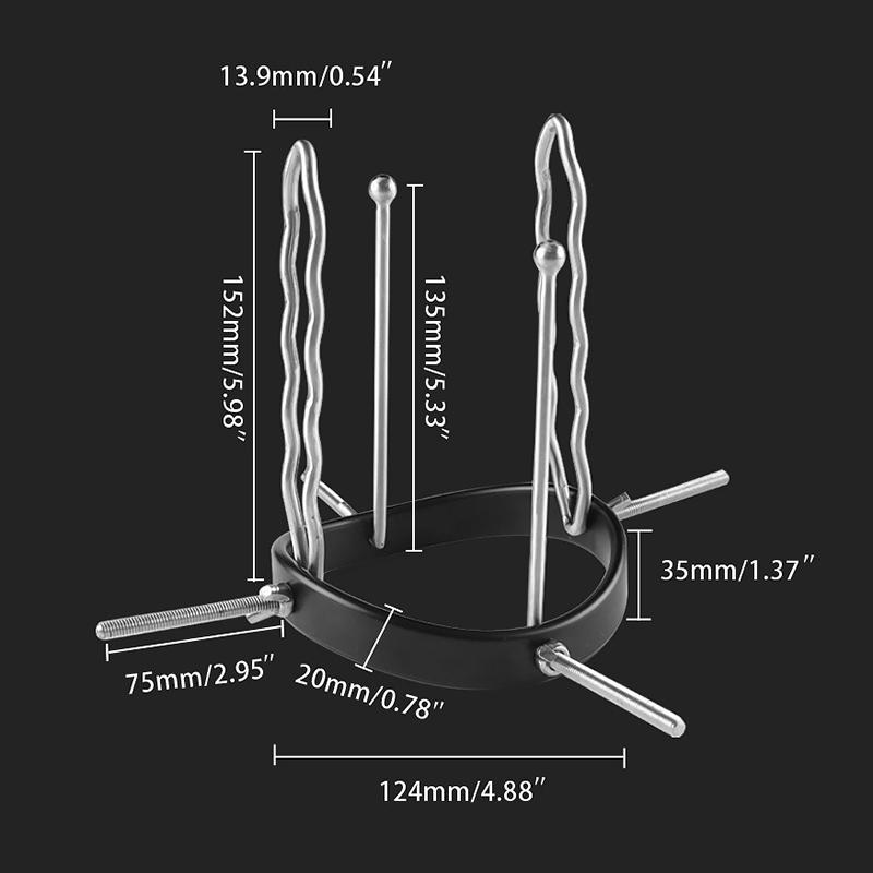 Stainless Steel Anal Expander Tool - Adjustable Size Metal Dilator for Adult Anal Stretching Training & Sphincter Relaxation