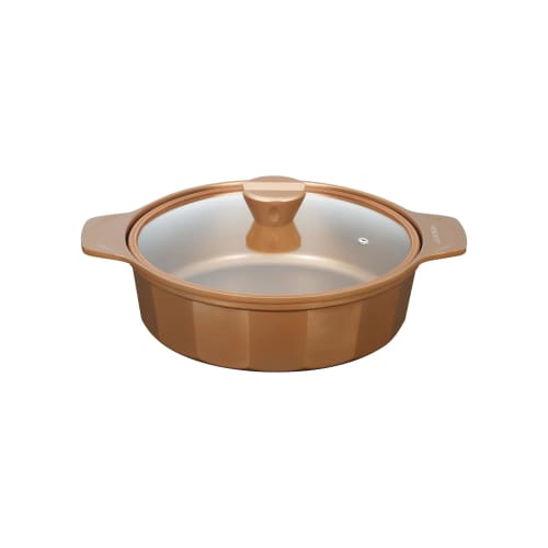 

VISIONS CP-8805 26см Настольная кастрюля, подходит для индукционных плит, со стеклянной крышкой, золотое покрытие