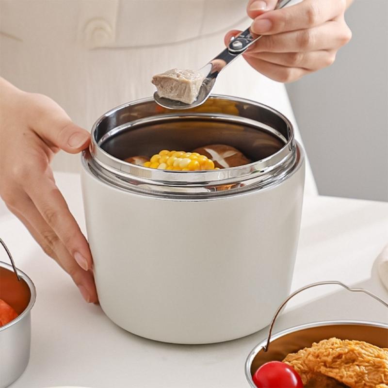 Leak Proof Thermal Food Container Stainless Steel Wide Opening for Easy Access 1.2L Capacity Lunch Box