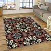 3D Turkey Persian Bohemian Mandala Flower Koberec do ložnice Obývací pokoj Domácí Dekorace na pohovku,Děti Large Decor Floor Mat