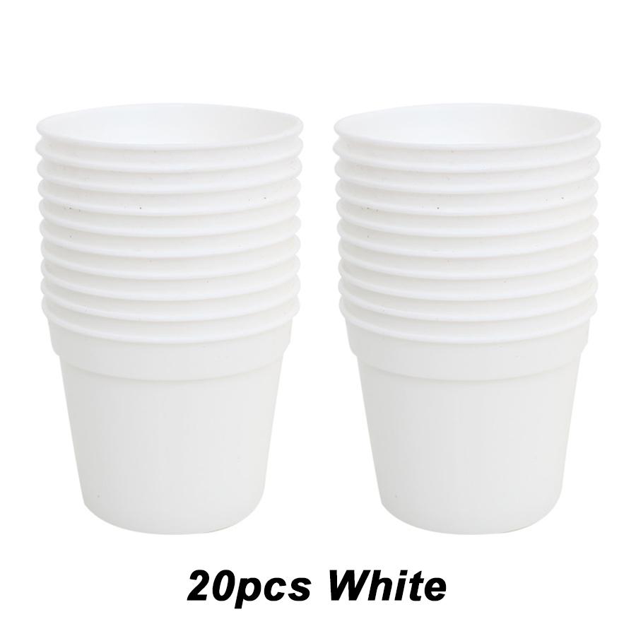 

20Pcs Mini Round Plastic Succulent Nursery Pots Seedling Starter Pots for Tabletop Gardening Flower Propagation Cactus Planting