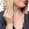 3pcs/set 925 Sterling Silver Women Ring Set Jewelry CZ Engagement Wedding Stackable Rings Banquet Party Jewelry