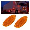 2PCS LED Marker Lights Trailer 24V Waterproof Amber Chicken Lights Cargo Side Marker Clearance Lights – Universal Fit