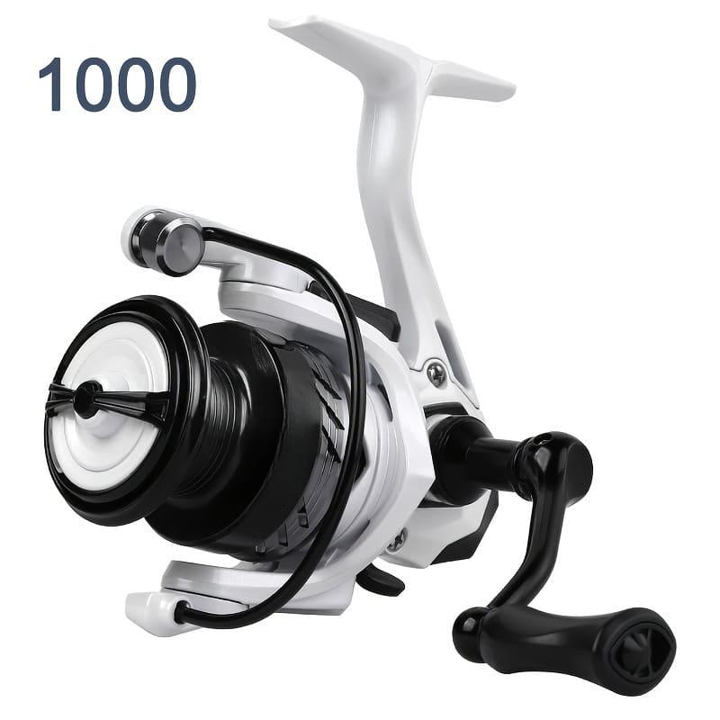 

Цельнометаллический Бесшовный Рыболовный Катушка Универсальная Спиннинговая Катушка Приманка Заброс на Дальнее Расстояние Катушка для Приманки Удилище Рыболовное Снаряжение Многофункциональная Ловля на Приманку 1000 чёрный/белый