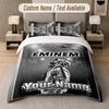 Eminem 3Pcs Bedding Set, Personalized Custom Name Text, 1 Duvet Cover & 2 Pillowcases For Bedroom
