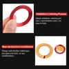 LECART Push to Start Button Stickers Fit for Jeep Grand Cherokee 2014-2024 Metal Decal Covers Auto Interior Decor Accessories Metal Decal Trims Red 2