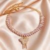 Butterfly Charm Pendant Anklet, Adjustable Chain Beach Anklet with Cubic Zirconia Tassel, Lightweight Foot Jewelry for Women