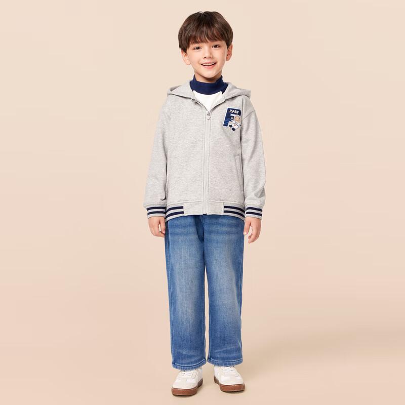 PawinPaw Kids' Cartoon Bear Knitted Hooded Cardigan