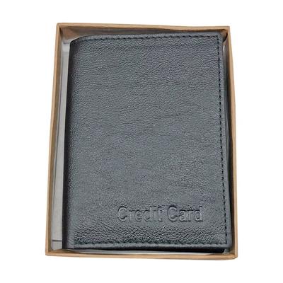 RSINC Slim Thin Leather Handmade Credit,Cash Wallet Holder Bifold | Black B0DS619LRR