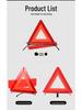 Reflective Folding Traffic Triangle Warning Sign for Car Parking