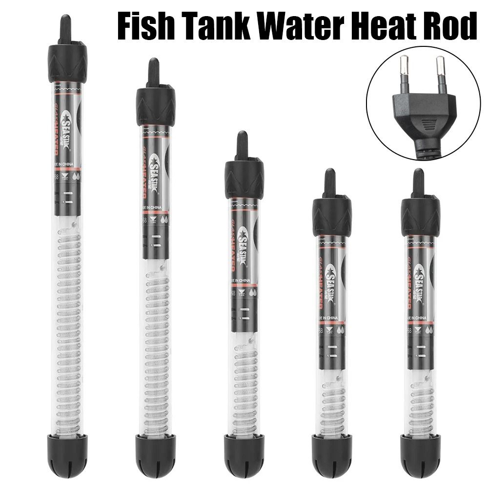 1Pcs Adjustable Temperature Submersible Heater 25W/50W/100W/200W/300W Water Heat Rod
