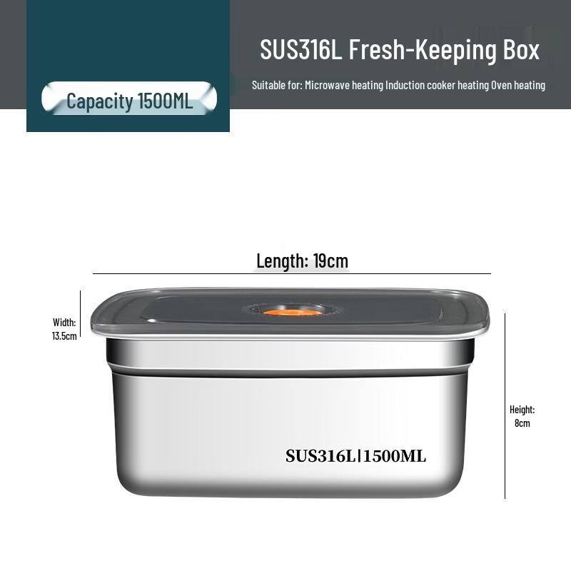 Youde Thickened 316L Stainless Steel Food Storage Container Set