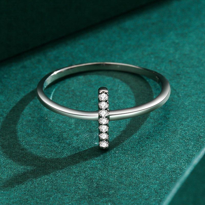 Tancise Klassisk 925 Sterling Sølv Zircon Ring Dame Smykker Bryllup Løfte Party Gift