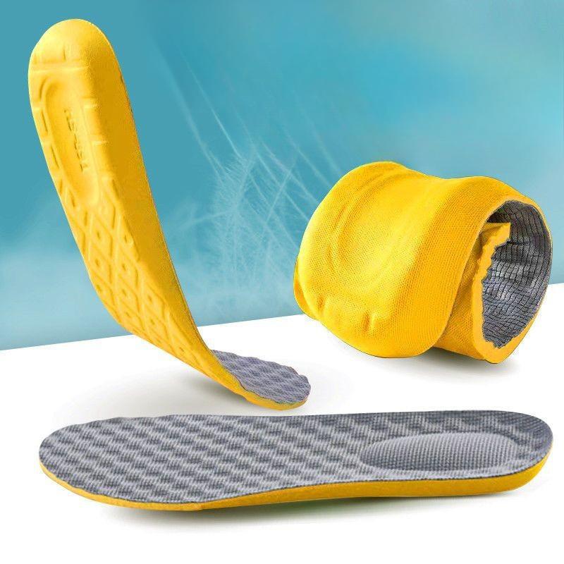 

Sports Shoes Insoles Super Soft Running Insole for Feet Shock Absorption Baskets Shoe Sole Arch Support Inserts 43-44 жовтий