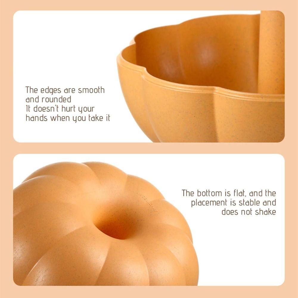 Dustproof Pumpkin Snack Holder Fresh-keeping Divided Serving Tray with Lid  Teenage Girls