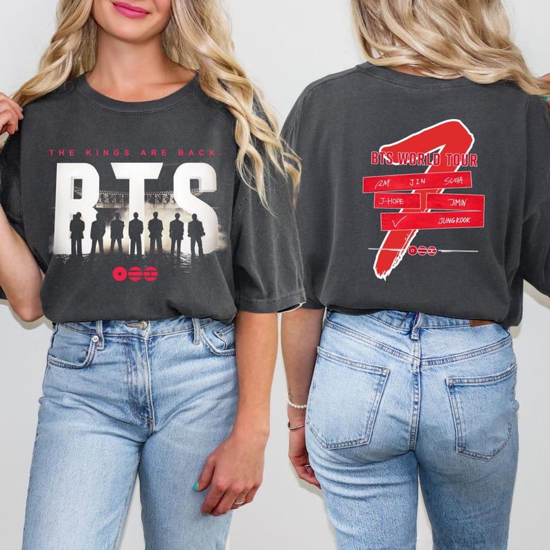 2026 Sommer Mode Trendiges T-Shirt K-Pop Inspiriert Welt Tour 2026 Shirt, Koreanischer Pop Konzert T-Shirt, Vintage Grafik Shirt, Musik Fan Geschenk, Idol Ästhetik T-Shirt 4XL
