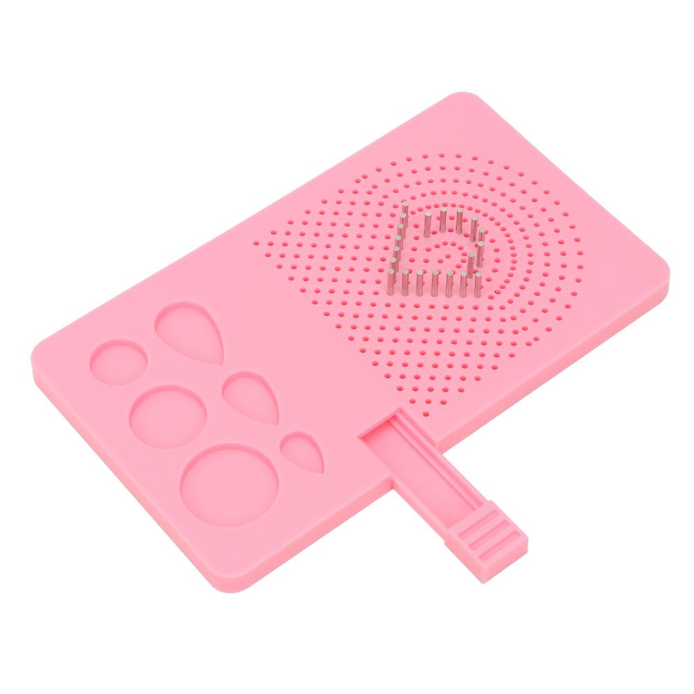 1 Set of Derivative Paper Winding Disc 20 Roots Needle Plate   Grid Tool(Blue)