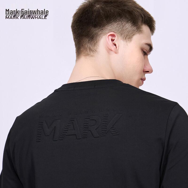 Mark Fairwhale Men s 3D Embossed Crew Neck T-Shirt S