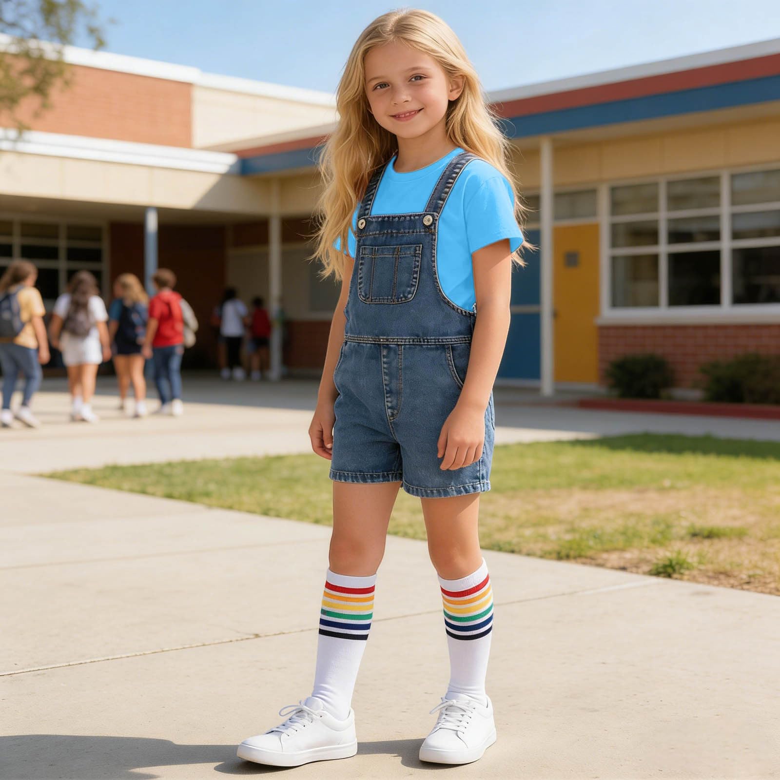 

Детский повседневный удобный комплект из трех предметов 110 синий