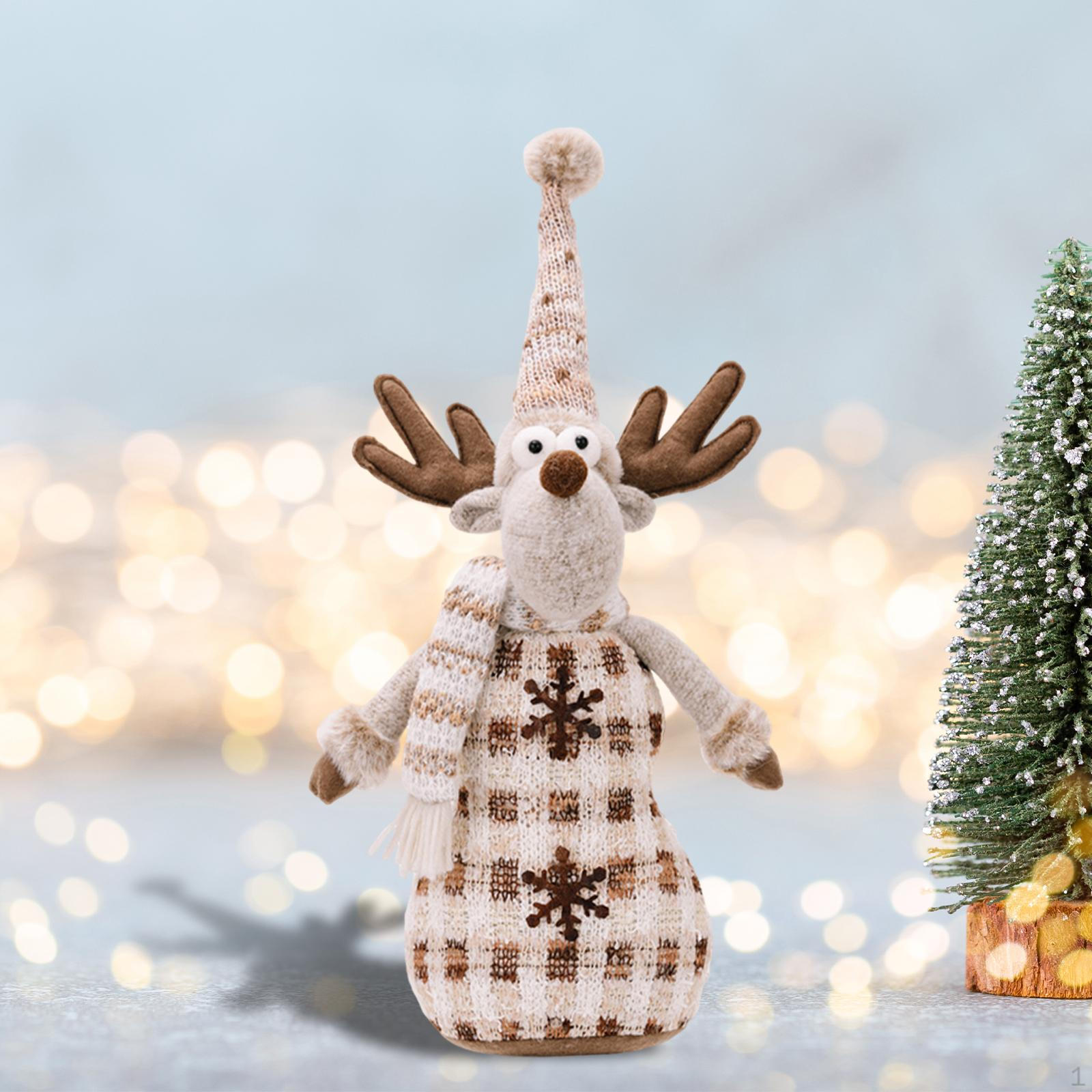 

Рождественская кукла, украшение для витрины, рождественское украшение, праздничный декор окна для офиса Christmas Elk