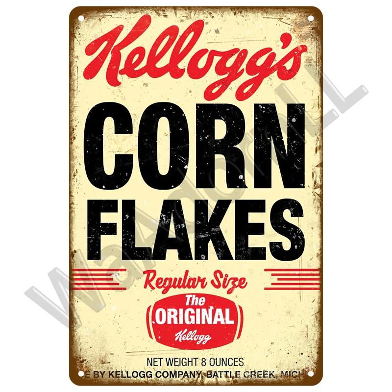 Винтажные настенные плакаты, настенная живопись, художественный декор, аксессуары, ретро-закусочная, жестяная вывеска, металлический знак, декоративная настенная тарелка, кухня 30x20cm