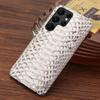 Genuine Python Leather Phone Case for Samsung galaxy S26 S25 S23 S22 S21 S24 Ultra S26 Plus A55 5G Luxury Snakeskins Back Cover