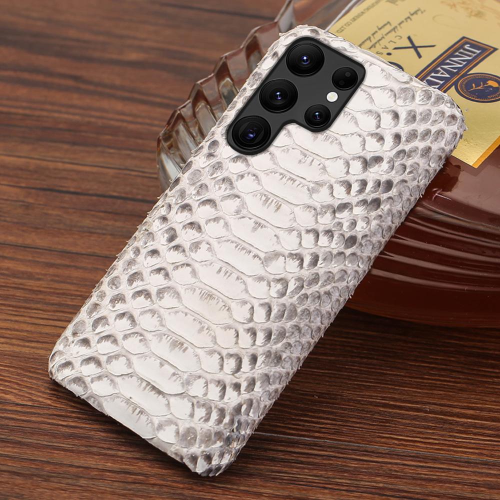 

Чехол для телефона LANGSIDI из натуральной кожи питона для Samsung Galaxy S23 S22 S21 S24 Ultra S24 Plus A55, роскошная задняя крышка из змеиной кожи For Galaxy A55 5G