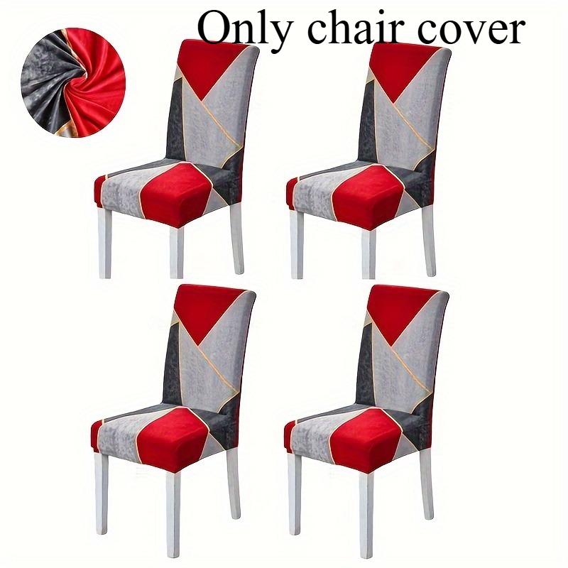 

4pcs/set Seasons Hotel Chair Covers Dining Stools Chair Covers Fabric Chair Covers Chair Dirt-proof Covers Home Decoration