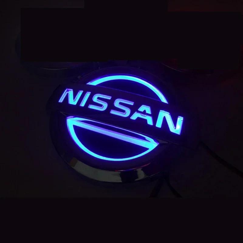 5D Led Light Car Rear Logo Emblem 10.6cm 11.7cm Badge for Nissan Sylphy N7 Qashqai Teana Note Navara Juke Patrol X-trail Murano