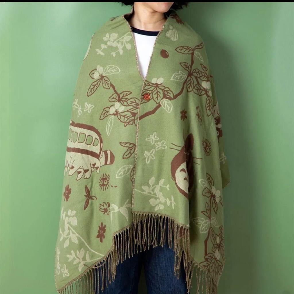 Used My Neighbor Totoro Buttoned Stole Scarf Studio Ghibli New Unused
