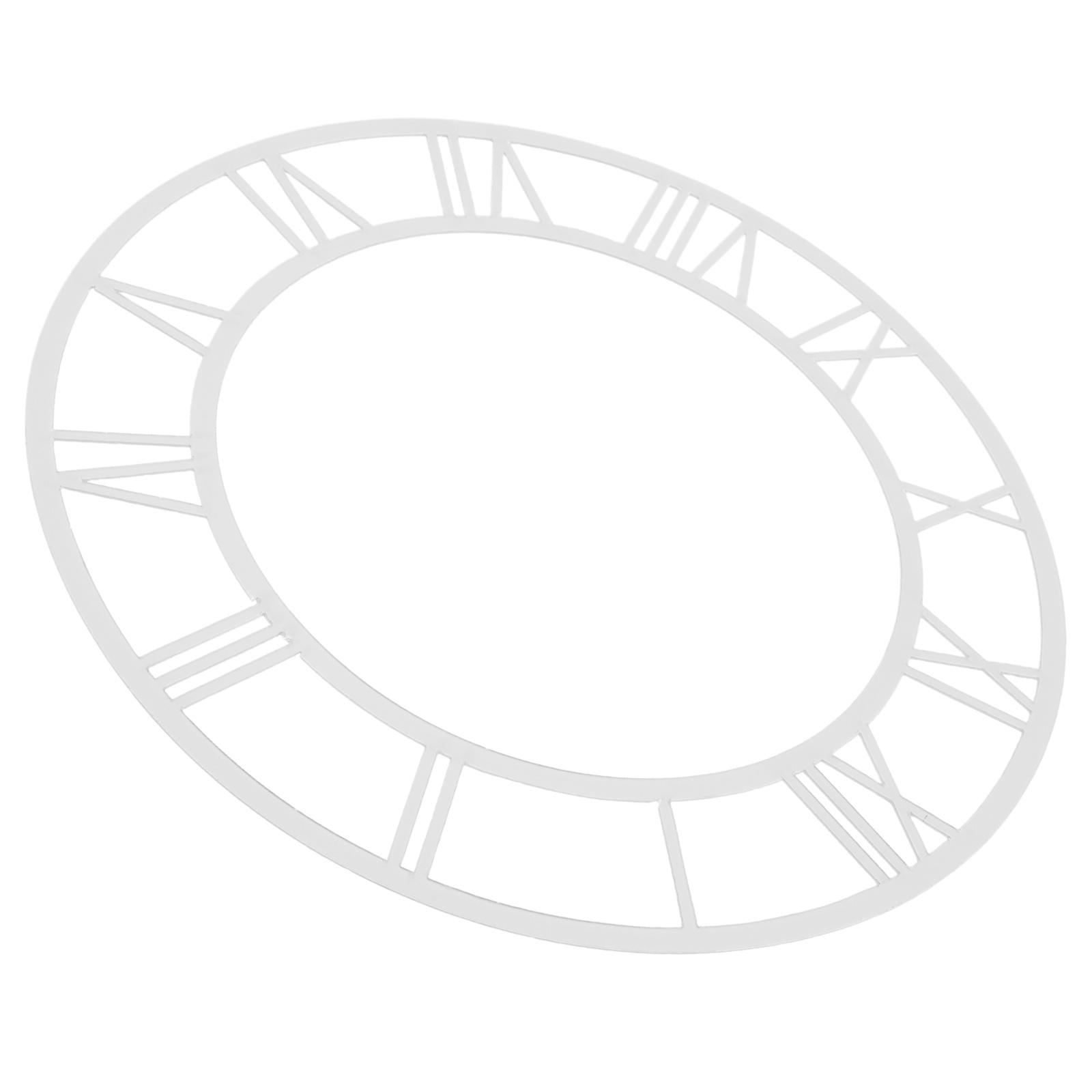 

Wall Sticker Digital Clock DIY Dial Plate Dial Replacement with Roman Numerals Acrylic Decal Diy Quartz Dials серебряный