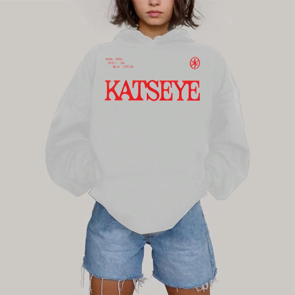 Women's Fashionable Casual Hooded Long Sleeved Printed Sweatshirt