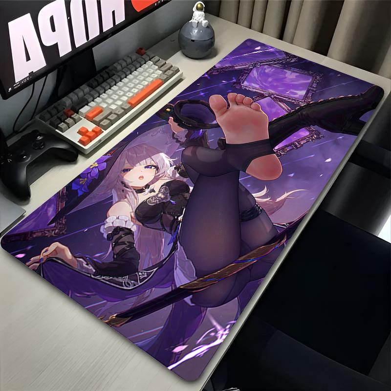 Mouse Pads Laptop Anime Game Honkai Star Rail Keyboard Pad PC Gaming Accessories Desk Mouse Mat Cute Magic Girl Herta Mousepad