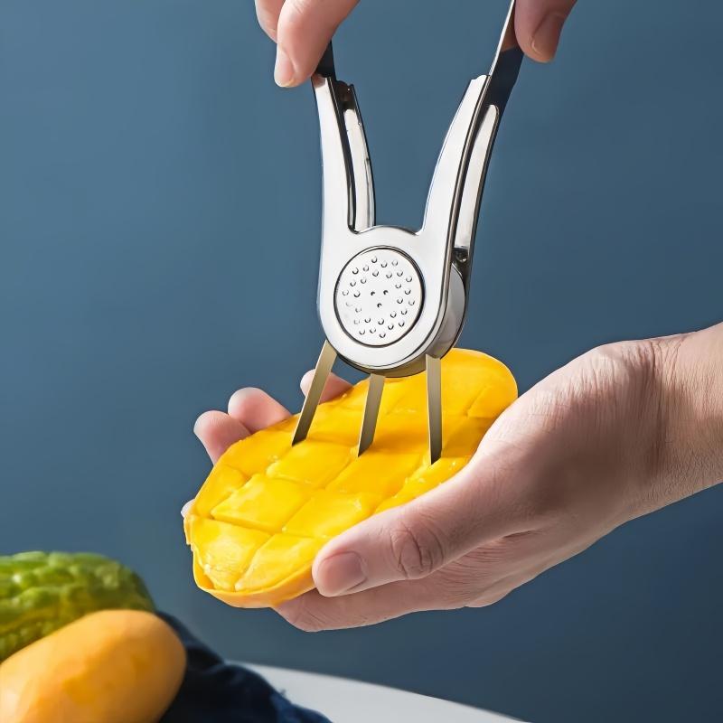 1Pc Mango Peeler Mango Splitter Fruit Peeler Slicer Cutter Mango Cutting Fruit Peeling Tool Coring Diced Kitchen Supplies