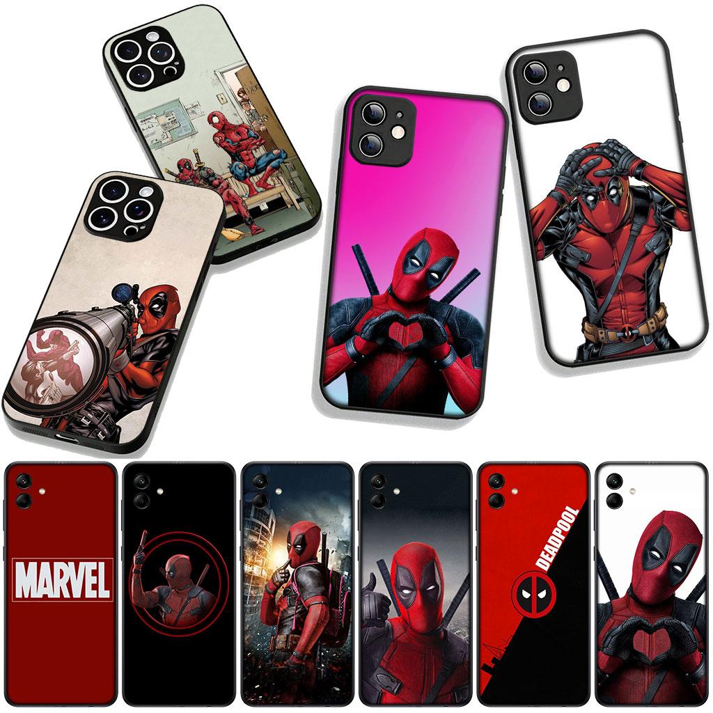 Marvel Deadpool Superhero Case for Samsung Galaxy A25 A37 A57 A12 A14 A31 A41 A50 A51 A70 A71 A72 A21S A04 M15 Note 20 9 8 10