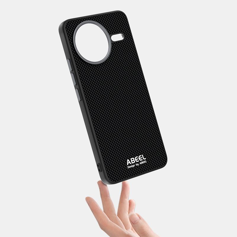 Ökologisches Lederetui Für Redmi K80 Schlank Stoßfest Magnetische Saugung Karbonfaser Hülle Abdeckung Metalllinse Griff Funda Conque Etui